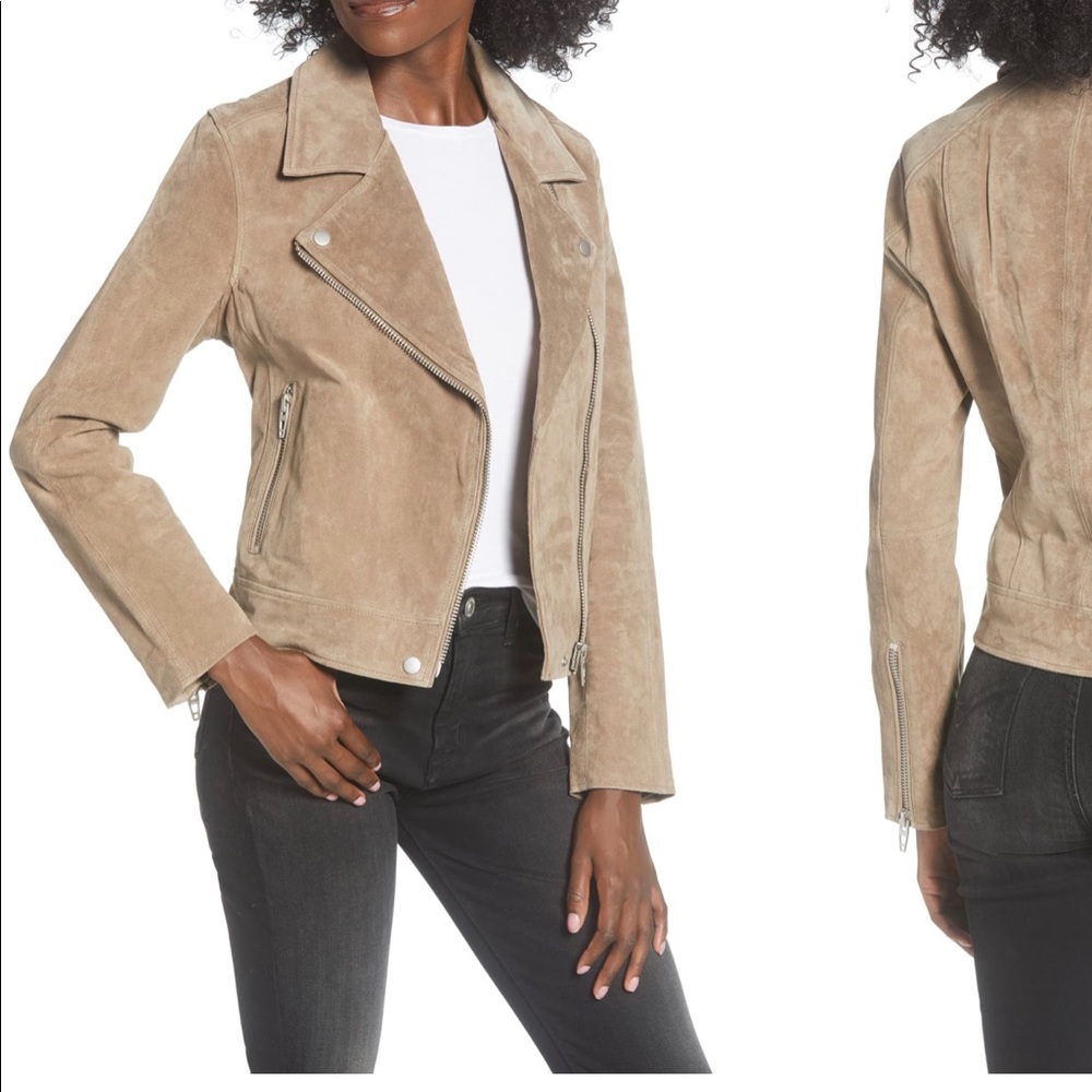 BlankNYC suede moto jacket size small